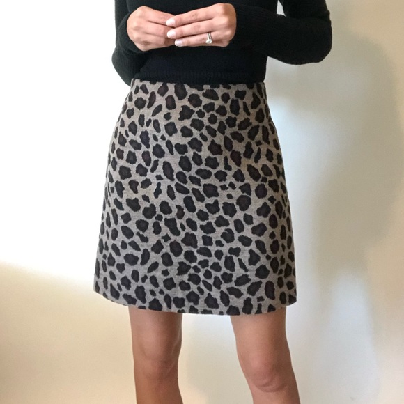 Ann Taylor Dresses & Skirts - {Ann Taylor} NWT wool blend leopard skirt